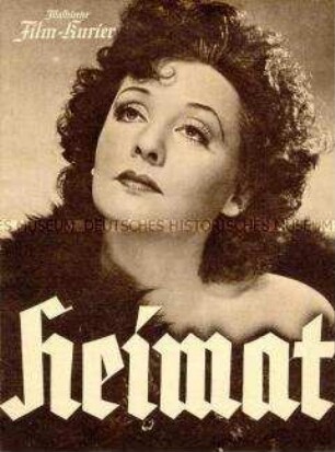 Filmzeitschrift zu dem deutschen Spielfilm "Heimat" mit Zarah Leander