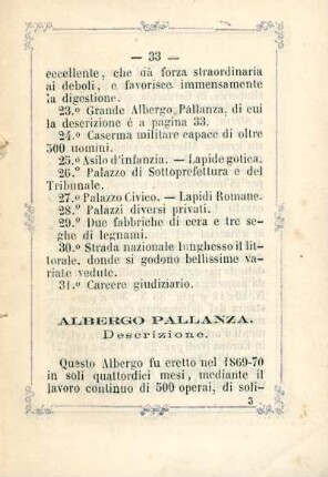 Albergo Pallanza; descrizione