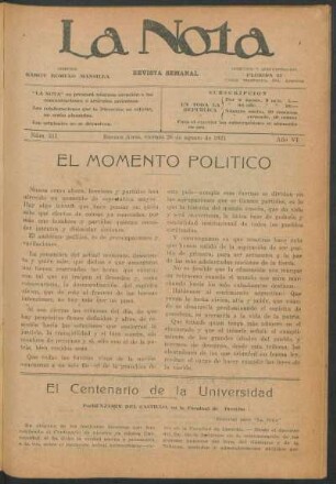 El momento político