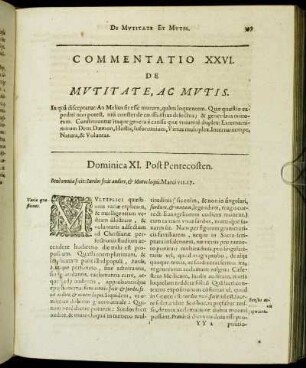 Commentatio XXVI. De Mutitate, Ac Mutis.