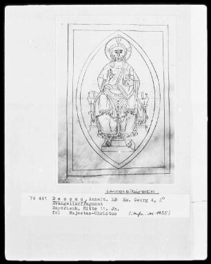 Majestas Domini aus einem Evangeliar