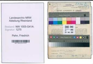 Entnazifizierung Friedrich Pehn , geb. 24.08.1903 (Polizist)