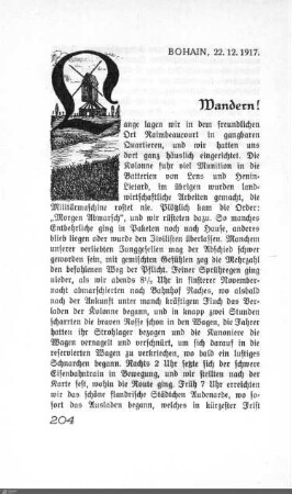 Wandern!