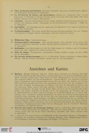 Ansichten und Karten (Nr. 439-626)