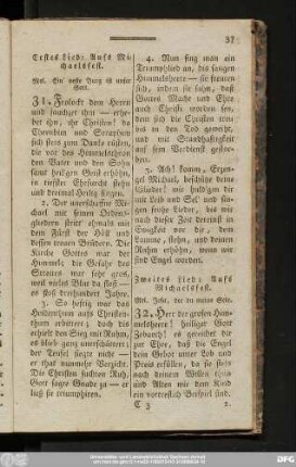 [32]. Zweites Lied: Aufs Michaelisfest.