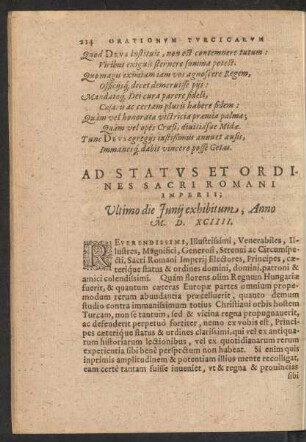 Ad Status Et Ordines Sacri Romani Imperii ...