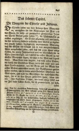 Das siebente Capitel. Die Theogonie der Chineser und Indianer