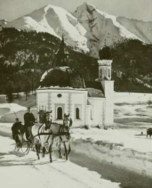 Österreich, Seefeld, Pferdeschlitten