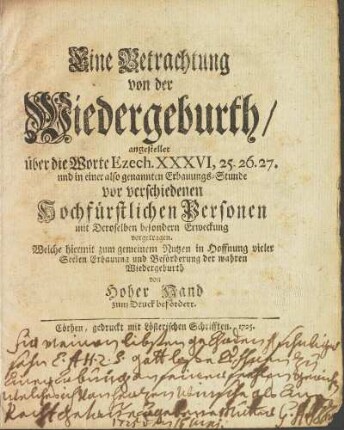 handschriftliche Widmung
