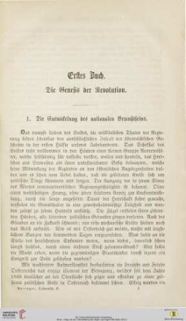 Erstes Buch: Die Genesis der Revolution