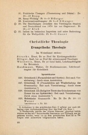 68-72, Christliche Theologie