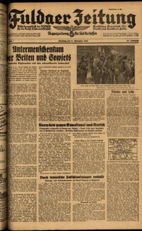 Ausgabe vom Dienstag, den 11. November 1941.