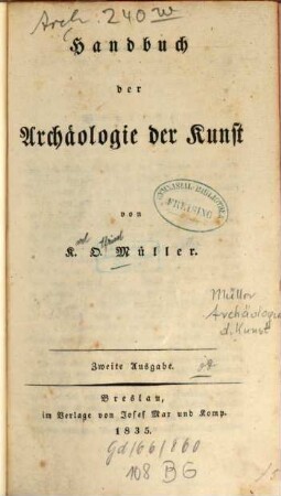 Handbuch der Archäologie der Kunst