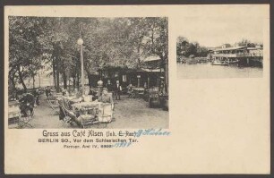 Ansichtskarte Café Alsen, Schlesisches Tor