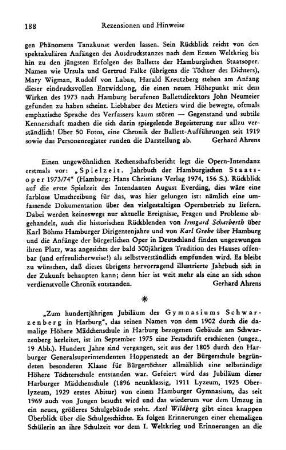 Spielzeit, Jahrbuch der Hamburgischen Staatsoper 1973/74 : Hamburg, Chrisitans, 1974