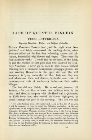First letter-box: Dog-days vacation ...