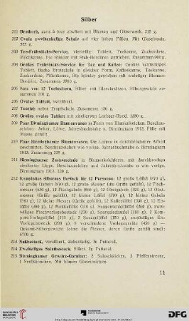Silber (Nr. 201-220)