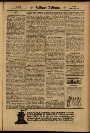 Zweite Ausgabe vom Freitag, den 03. Oktober 1913.