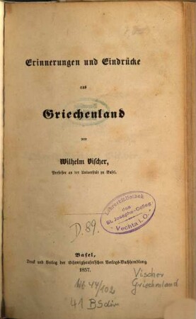 Erinnerungen und Eindrücke aus Griechenland