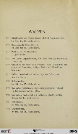 Waffen (Nr. 871-593)