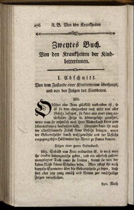 Zweytes Buch. Von den Krankheiten der Kindbetterinnen.
