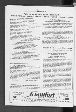 Vergabe des Eppendorfer Ehrenpreises