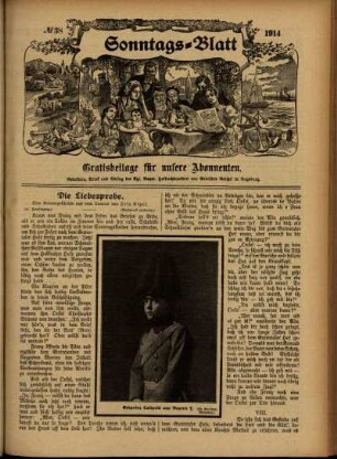 Ausgabe vom Sonntag, den 20. September 1914.