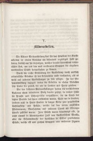 V. Silberarbeiten.