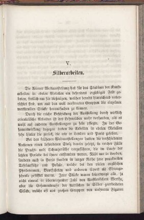 V. Silberarbeiten.