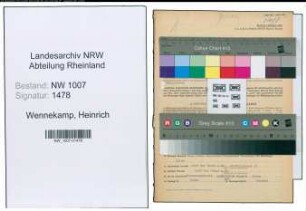 Entnazifizierung Heinrich Wennekamp , geb. 07.10.1893 (Arzt)