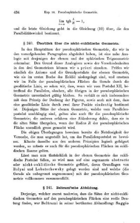 § 241. Beltrami'sche Abbildung.