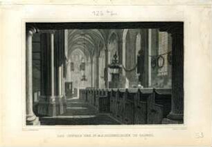 Grafik "Das Innere der St. Martinskirche in Cassel"