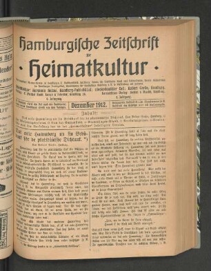 4. Jahrgang. Dezember 1912.