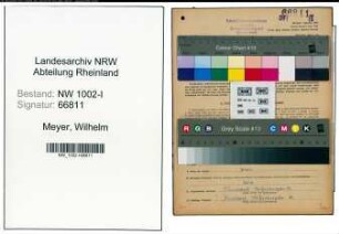 Entnazifizierung Wilhelm Meyer , geb. 30.09.1903 (Konstrukteur)