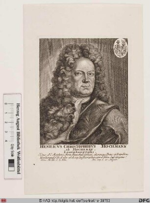 Bildnis Heinrich Christoph Hochmann von Hochenau