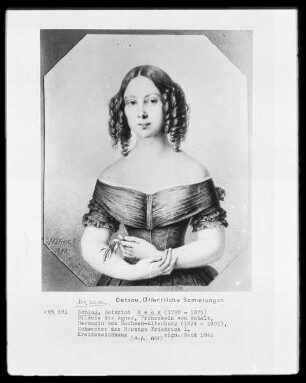 Bildnis der Agnes Prinzessin von Anhalt, Herzogin von Sachsen Anhalt