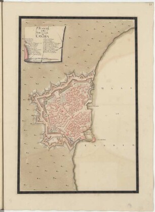 Pianta della Fortezza di Candia