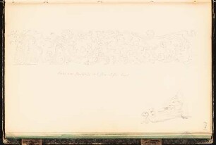 Skizzenbuch: Ornamente: Details eines Frieses