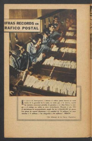 Cifras récords en tráfico postal