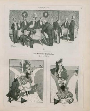 "Selbstgefangen" "Der blamirte Liebhaber"