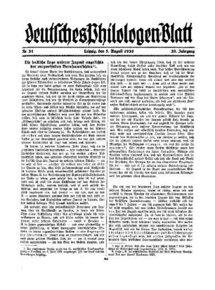 Die seelische Lage unsere Jugend angesichts der verzweifelten Berufsaussichten