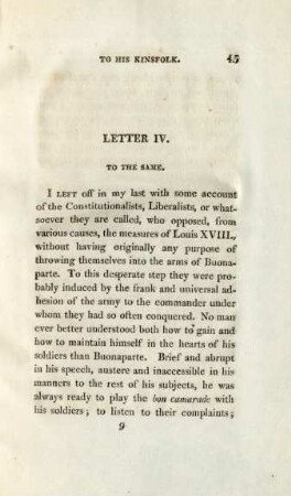 Letter IV. To the same