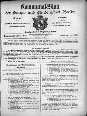 1882,27: No. 27, 2. Juli 1882