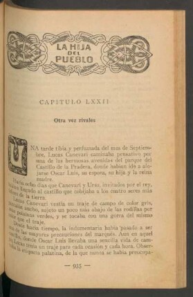 Capítulo LXXII - Otra vez rivales