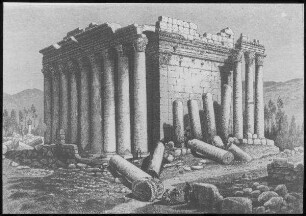 Ba'albek. Nord/Westseite des Sonnentempels [Baalbek]