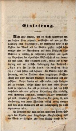 Über das Verhältniß der Religion zur Heilkunst : Inaug.-Abh.