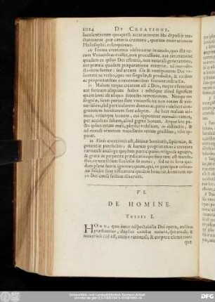 VI. De Homine.