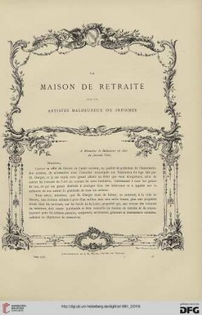 7: La maison de retraite pour les artistes malheureux ou infermes