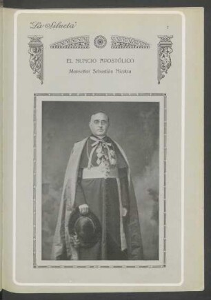 [Fotografía de] Monseñor Sebastíán Nicotra