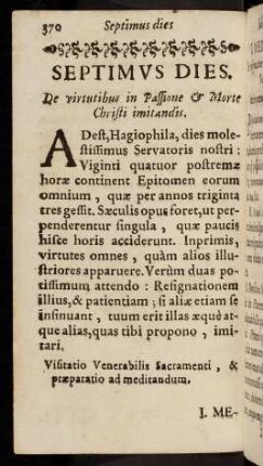 370-376, Adest, Hagiophila, dies molestissimus ...